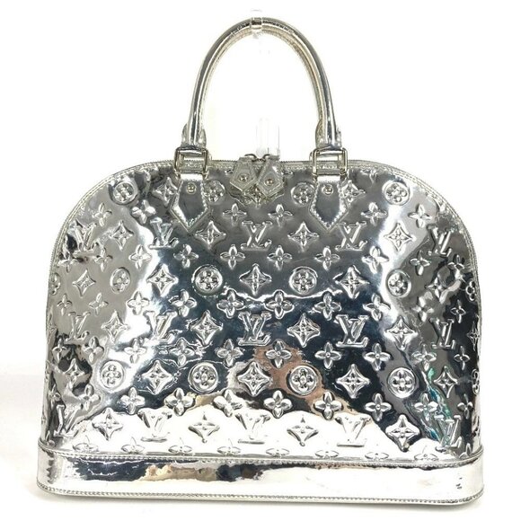 LOUIS VUITTON M95273 MonogramMiroir Alma GM Tote Bag Hand Bag Argent Silver - Picture 1 of 16